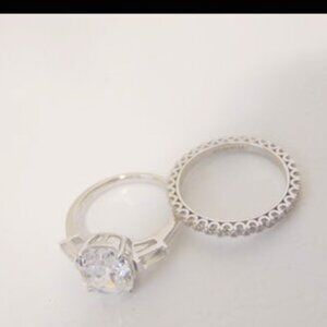 Radiance by Absolute Simulated Diamond & Eternity Band Ring Size 9